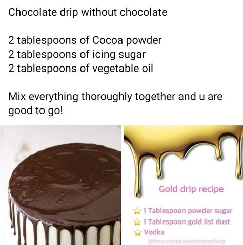 Cocoa Powder Recipes, Chocolate Drip, Oil Mix, Buttercream Cake, How To Make Chocolate, Let Them Eat Cake, Cocoa Powder, Eat Cake, Baked Goods