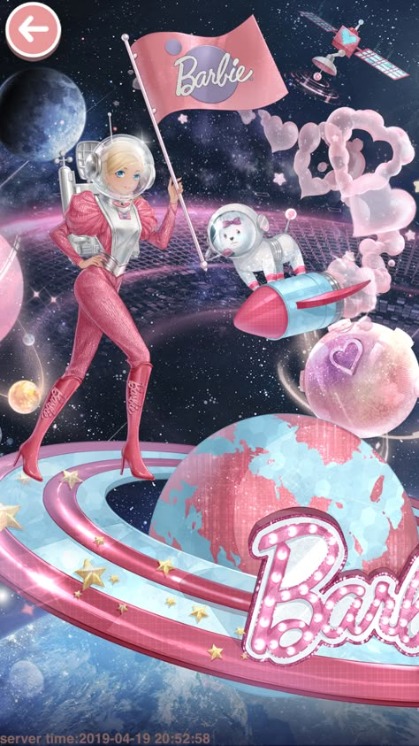 Astronaut Barbie Space Barbie Birthday, Space Barbie Costume, Astronaut Wallpaper Aesthetic Pink, Astronaut Barbie Costume, Alien Barbie, Pink Astronaut Party, Barbie Astronaut, Girly Astronaut, Barbie Costume Ideas