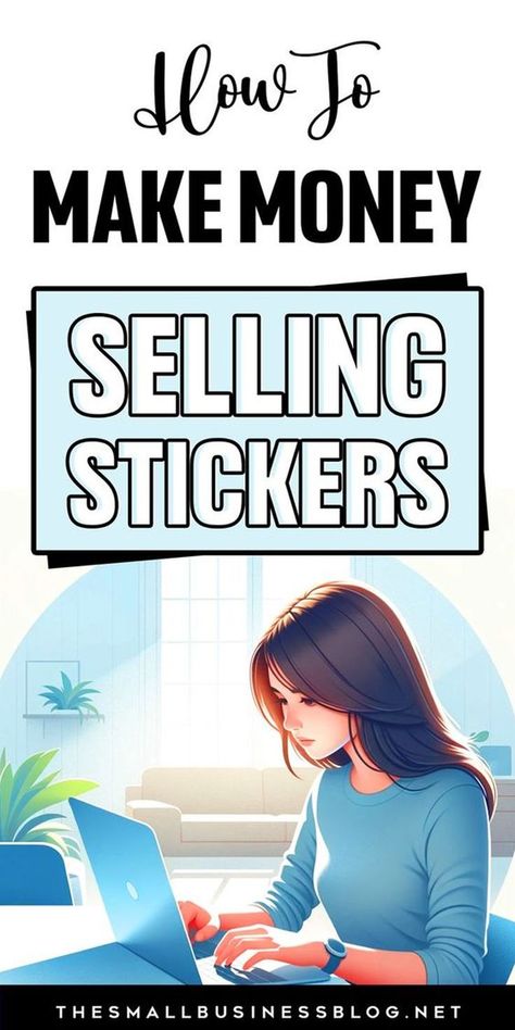 How to make money selling stickers online and start a side hustle for artists. Start A Sticker Business, Job Hacks, Small Business Ideas Products, Easy Small Business Ideas, Business Ideas For Students, Sell Stickers, Selling Stickers, Money Stickers, Sticker Business