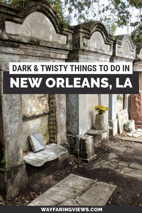 Dark & Twisty things to do in New Orleans New Orleans Trip, New Orleans Halloween, New Orleans Cemeteries, New Orleans Christmas, New Orleans Travel Guide, New Orleans Vacation, Louisiana Travel, Road Trip Places, Visit New Orleans