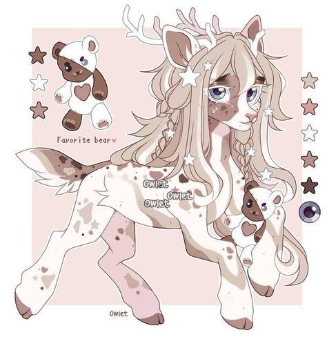 Mlp Deer Oc, Katefox Art, Mlp Deer, Pony Adopt, Mlp Adopts, Pony Design, Pony Oc, Pony Creator, My Little Pony Poster