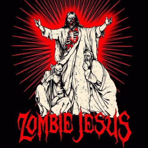 Yep Zombie Jesus, Horror Font, Tales From The Crypt, Tattoo Inspo, Concert Posters, Rock Music, Album Covers, Zombie, Comic Book Cover