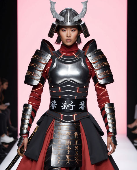 Samurai Dress, Samurai Cosplay, Futuristic Samurai, Japanese Dress, Couture, Quick Saves, Design