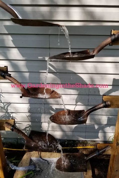 Garden Water Feature, Diy Garden Fountains, Pond Fountains, Back Porch Ideas Covered, Metal Yard Art, Metal Garden Art, Never Mind, Back Porch Ideas, Beige Cushions