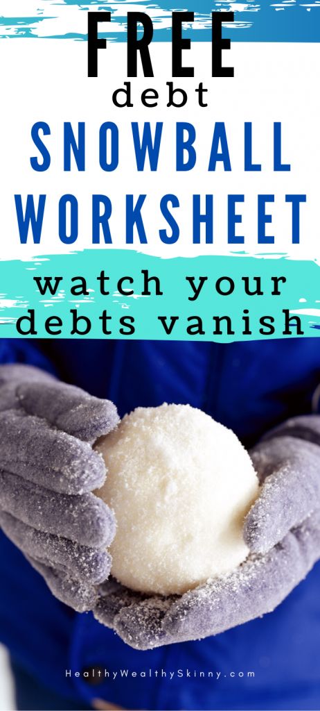 Debt Snowball Worksheet - Free Download - Healthy Wealthy Skinny Free Debt Snowball Worksheet Excel, Debt Snowball Worksheet, Debt Payoff Plan, Debt Repayment, Debt Snowball, Debt Free, Get Out Of Debt, Managing Your Money, Debt Payoff