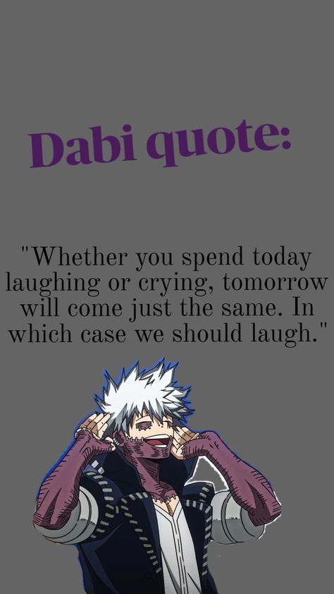 Dabi is such a baddie Dabi Purple, Spicy Dabi Headcanons, Dabi Quotes, Dabi X Hawks Spicy Fanart, Dabi Manga Panel, Dabi Without Scars, Dabi Headcanon, Mha Quotes, Dabi Wallpapers