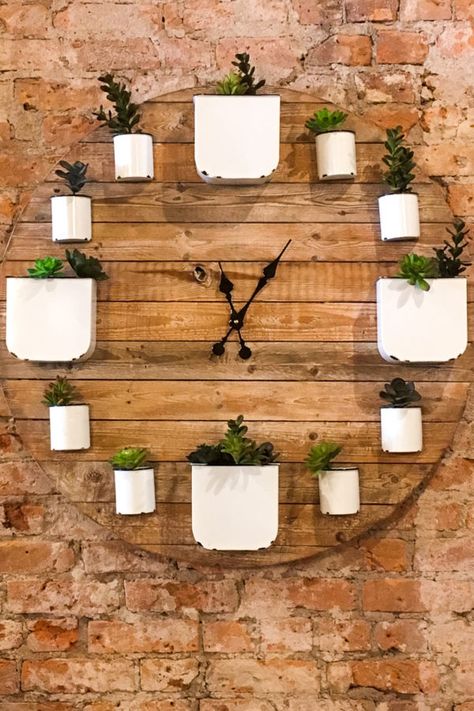 Diy Planters Indoor, Wood Succulent Planter, Succulent Planter Diy, Durango Colorado, Tea Company, Walled Garden, Diy Pots, Cactus Garden, Garden Wall Decor