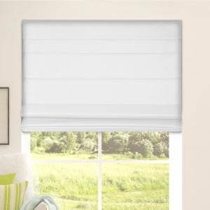 Chicology Belgian Flax Cordless Light Filtering Privacy Polyester Roman Shades 23 in. W x 64 in. L-RMBF2364 - The Home Depot Washable Roman Shades, Roman Shades For Doors, Window Coverings Bedroom, Contemporary Window Treatments, Kitchen Shades, Shades Window, Fabric Roman Shades, Cordless Roman Shades, Contemporary Windows