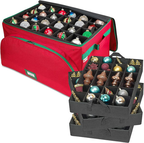 It's that time again. Time to take down the Christmas deco! Check out some of these great options from amazon. The one in the photo is our personal fav! So many ornaments so many memories! We want to make sure to keep them all from breaking and these storage boxes do just the trick. #ornaments #ornamentstorage #christmas storage #organization #organizer #christmasdecor #organization #home Oversized Ornaments, Christmas Ornament Storage, Ornament Storage Box, Christmas Tree Storage, Holiday Storage, Ornament Storage, Ornament Box, Ornament Hooks, Frame Stand