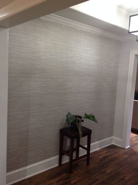 Wonderful, Realistic Faux Grasscloth – NO Visible Seams! | The Wallpaper Lady's Blog Grasscloth Wallpaper Dining Room, Grasscloth Wallpaper Bedroom, Bedroom Wallpaper Texture, Wallpaper Textured Walls, Bathroom Wallpaper Modern, Hall Wallpaper, Theater Room Design, Beds For Small Spaces, Living Room Wall Units