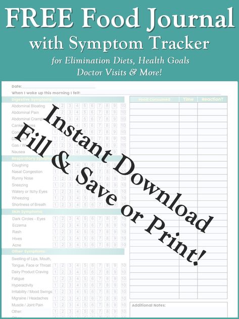 Food And Symptom Diary, Diet Journal Ideas Free Printable, Food And Symptom Tracker, Food Diary Ideas, Food Tracker Printable, Symptom Tracker Printable, Symptom Journal, Food Journal Printable, Food Journal Template