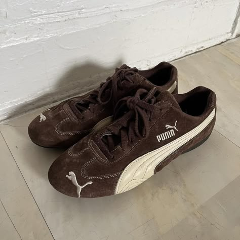 I might be biased but you should probably buy this on Depop 👍 https://depop.app.link/5a4pcqOb2yb Grunge Fits, Estilo Indie, Puma Suede, Shoe Inspo, Autumn Outfits, Aesthetic Shoes, Puma Sneakers, Brown Sneakers, Swag Shoes