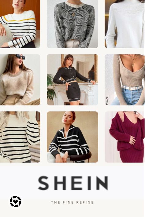 Shein fall sweaters and knits Affordable Sweaters, Knit Basics, Shein Shopping, Sweaters For Fall, Shein Finds, Cute Sweaters For Fall, Coordinates Outfits, Timeless Outfits, Look Expensive