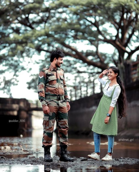 Army Lovers Photos, Army Couple Photography, Army Love Quotes, 26 जनवरी, Photography 4k, Lovers Wallpaper, Army Love Photography, Military Couple, Dream Couple