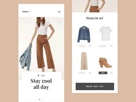 Outfit App Animation Outfit Planning App, Outfit App, Outfit Planner App, App Animation, Outfit Recommendations, Outfit Generator, Clothing Apps, Outfit Creator, Outfit Planner