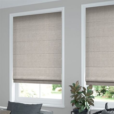 Lanura Grey Wash Roman Blind Neutral Blinds, Cream Roman Blinds, Grey Roller Blinds, Fresh Bedroom, Garden Windows, Roman Blind, Roller Blind, Window Dressings, Neutral Beige