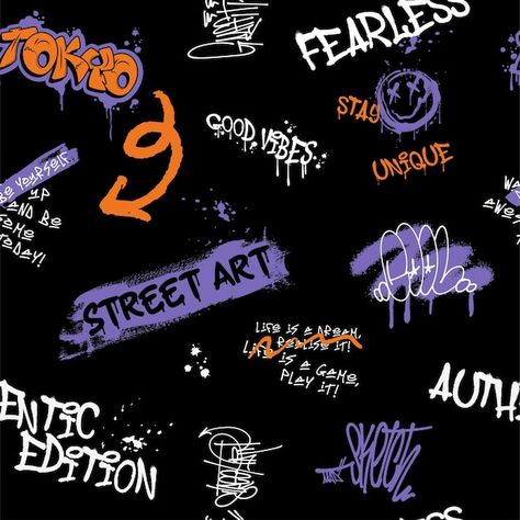 Gallery Wall Nursery, Graffiti Doodles, Graffiti Street Art, Graffiti Painting, Street Graffiti, Pop Art Wallpaper, Graffiti Styles, Life Art, Seamless Pattern