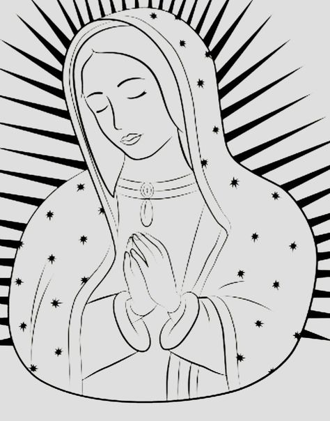 Mary Of Guadalupe, Patterns Painting, Sacred Heart Art, Virgin Mary Art, Faith Art, Iphone Wallpaper Photos, Tin Art, Disney Coloring Pages, Diy Canvas Art Painting