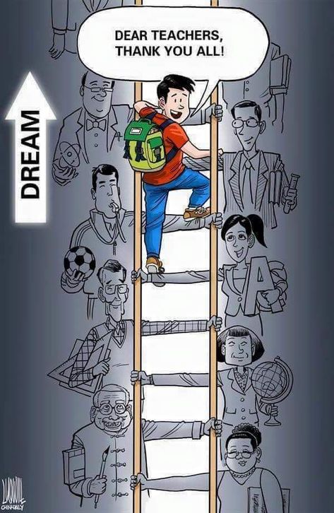 Teachers provide the opportunity for students to climb to success! Teachers Day Drawing, Teachers Day Card, Meaningful Pictures, Happy Teachers Day, School Memories, Teacher Thank You, Teacher Quotes, Day Wishes, الرسومات اللطيفة