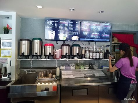 Bubble Tea Counter Design, Bubble Tea Design Shops, Small Boba Tea Shop Interior Design, Boba Shop Layout, Boba Tea Shop Design, Small Boba Shop, Boba Shop Design, Bubble Tea Shop Design Interior, Bubble Tea Shop Design