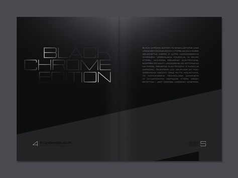 Brochure Design Layout, Catalog Cover, Furniture Catalog, Brochure Cover, Black Luxury, Catalog Design, House Floor, Black Chrome, Black Cover