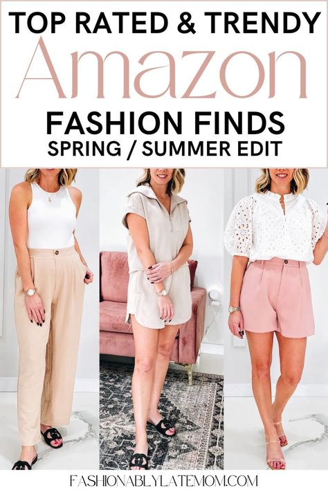 Elevate your summer wardrobe with the best Amazon clothes! Discover the latest trends and must-have pieces for your spring and summer outfits. Best Amazon Clothes, Winter Begins, Dress To Jumpsuit, Casual Mom Style, Amazon Fashion Finds, Best Amazon Buys, Stylish Activewear, Fashionably Late, Stylish Hoodies