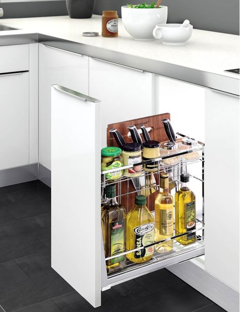 Multi-Accessory Pullout Cabinet Style, Space Saving Storage, Kitchen Fittings, Steel Design, Kitchen Cart, French Door Refrigerator, Kitchen Space, Kitchen Bar, Online Accessories