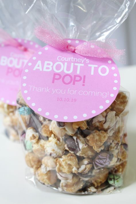 Customizable "About To Pop" popcorn Gift Tags for baby shower thank you gifts. Customize your thank you tags and print at home! Available in pink and blue. Instant download Thank You Gifts Baby Shower Boy, Babyque Shower, About To Pop, Baby Shower Thank You Gifts, Pregnancy Hacks, Watermelon Baby, Raffle Baskets, Popcorn Gift, Covered Pretzels