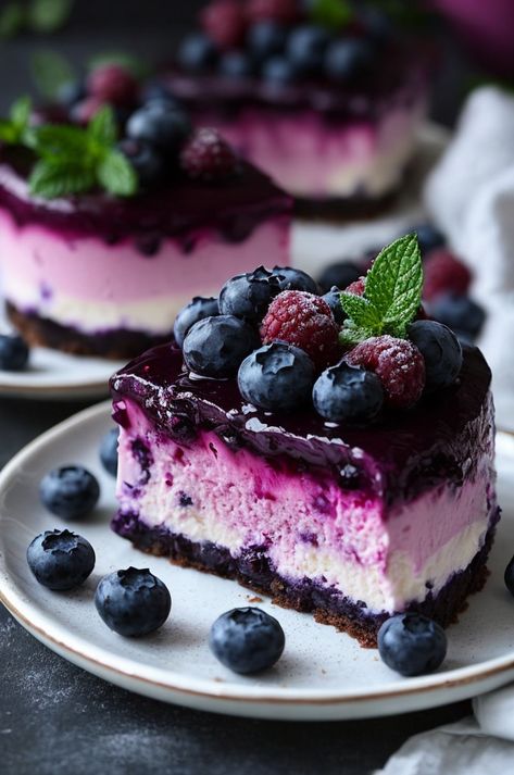 Indulge in our simple, irresistible blueberry dessert recipes! Satisfy your sweet tooth with these easy, delicious treats. #BlueberryDesserts #SweetTooth #EasyBaking #DessertLovers Blue Party Desserts, Fresh Blueberry Dessert Recipes, Frozen Blueberry Desserts, Blueberry Cheesecake Recipes, Blueberry Desert, Bakery Buns, Blueberry Torte, Blueberry Baking, Fancy Dessert Recipes