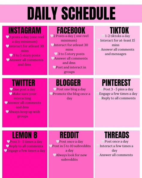 Instagram Story Schedule, Posting Schedule, Social Media Marketing Planner, Secret Websites, Instagram Schedule, Marketing Planner, Consistency Is Key, Grl Pwr, Stay Organized