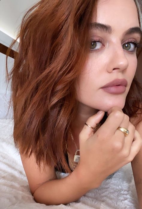 Lucy Hale Blonde, Lucy Hale Makeup, Lucy Hale Hair, Hair Stages, Copper Blonde Hair, Copper Blonde, Auburn Hair, Lucy Hale, October 23