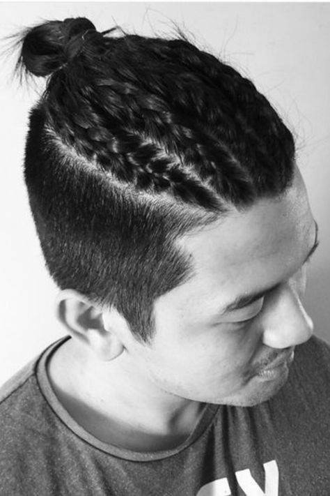 Elevate your style with Man Braids, a Japanese men's hairstyle that blends tradition with contemporary cool. Embrace intricate braids for a look that's both edgy and refined. Learn how to effortlessly infuse your look with cultural flair and individuality. #JapaneseMenHairstyle #ManBraids #MenHairInspo Asian Hair Braid, Asian Men Short Hairstyle, Japanese Men Hairstyle, Asian Men Hairstyle, Cute Braided Hairstyles, Mens Braids Hairstyles, Mens Braids, Asian Design, Braided Hairstyles Easy