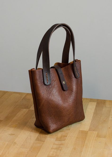 Leather Bag Leather Handbag Handmade Leather Bag Brown - Etsy UK Leather Handbags Handmade, Handmade Leather Bag, Bison Leather, Small Leather Bag, Purse Handmade, Bags Leather Handbags, Brown Leather Handbags, Brown Leather Totes, Top Handle Bags