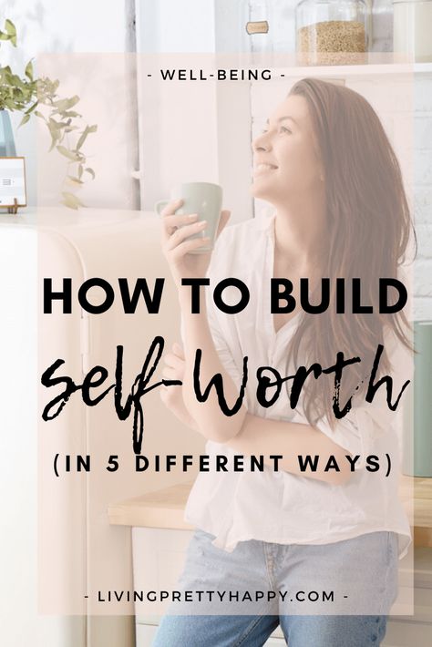 How to build self-worth in 5 different ways. The importance of self-worth, why self-worth over self-esteem. How building self-worth can make you happier - repin & click to find out more! #selfworth #selfesteem #livehappy #wellbeing #happiness #personalgrowth How To Find Your Worth, Self Worth Activities, How To Improve Self Worth, What Is My Worth, Building Self Worth, How To Build Self Worth, Finding Self Worth, How To Find My Self Worth, Learning Self Worth