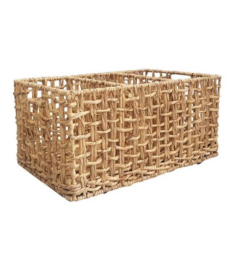 Hudson 43 Woven Storage Basket Storage With Baskets, Basket With Wheels, Georgia House, Organize Kitchen, Bathroom Basket Storage, Viking Sewing, Knit Basket, Vegetable Basket, Wicker Baskets Storage