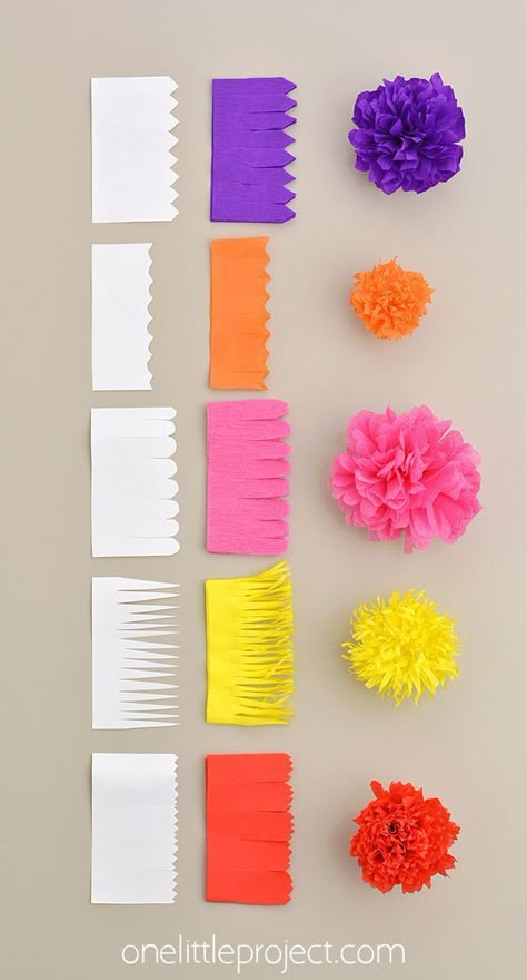 These DIY crepe paper flowers are SO EASY to make and they’re surprisingly realistic! Use party streamers to create a beautiful flower, and in less than an hour you can make a whole bouquet! These paper flowers are great for weddings, Mother's Day, or just because! A fun craft for older kids, teens, adults, and seniors. Craft For Older Kids, Dia De Los Muertos Decorations Ideas, Crepe Paper Flowers Diy, Tissue Paper Flowers Diy, Hadiah Diy, Kraf Kertas, Diy Flores, Flowers Craft, Crepe Paper Flowers