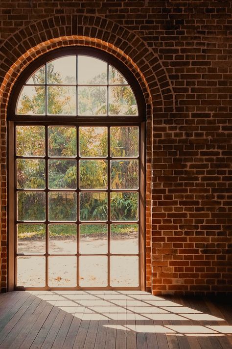 Arched Window on Brick Wall · Free Stock Photo Brown Brick Wall, Arch Window, Brick Arch, Brown Brick, A Brick Wall, Apartment Projects, Arched Windows, Adobe Photoshop Lightroom, Built Environment