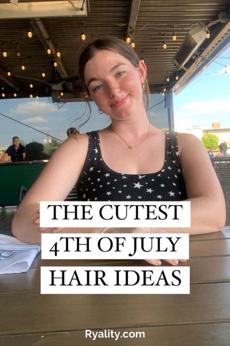 Wow these are such cute fourth of july hairstyles 4th Of July Hair Ideas, Cute Fourth Of July Hairstyles, Fourth Of July Hairstyles, Patriotic Hairstyles, 4th Of July Hairstyles, July Hairstyles, 4th Of July Hair, Vacation Hairstyles, Beachy Hair