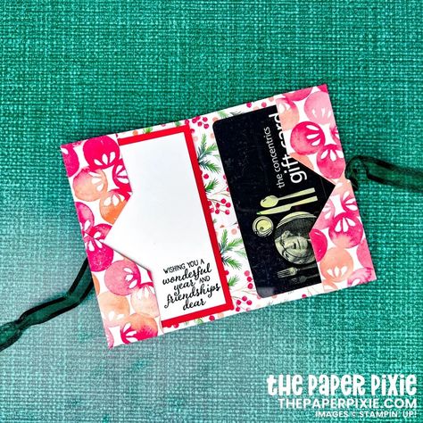 The Paper Pixie, Pixie Gift, Paper Pixie, Halloween Treat Holders, Gift Card Holder Diy, Origami Cards, Gift Cards Money, Diy Gift Card, Stamp Tutorial