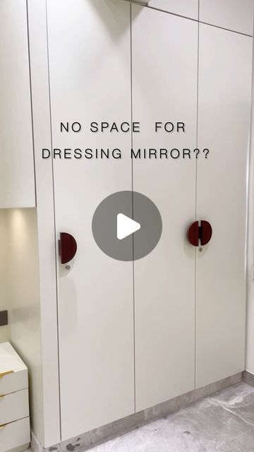 Dressing Storage Design, Modern Wardrobe Design With Mirror, Bedroom Closet Design Indian, Dressing In Small Bedroom, Dressing Room Mirror Design, Sliding Mirror Dressing Table, Pull Out Mirror Wardrobe, Dressing Area In Bedroom Small Spaces, Room Wardrobe Design With Mirror