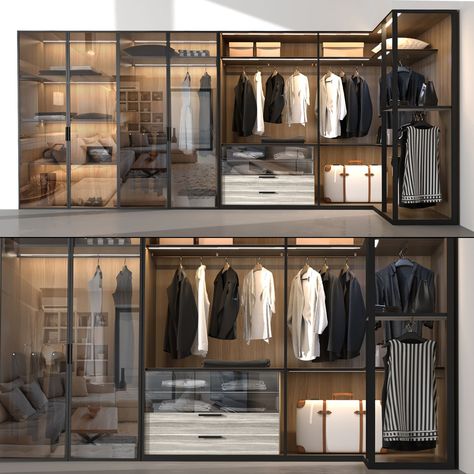 Wardrobe Poliform 3D Model $29 - .max .fbx - Free3D Modern Closet Designs, Wardrobe Display, Walk In Closet Design, Open Closet, Modern Closet, Laundry Decor, Bedroom Closet Design, Wardrobe Furniture, Wardrobe Design Bedroom