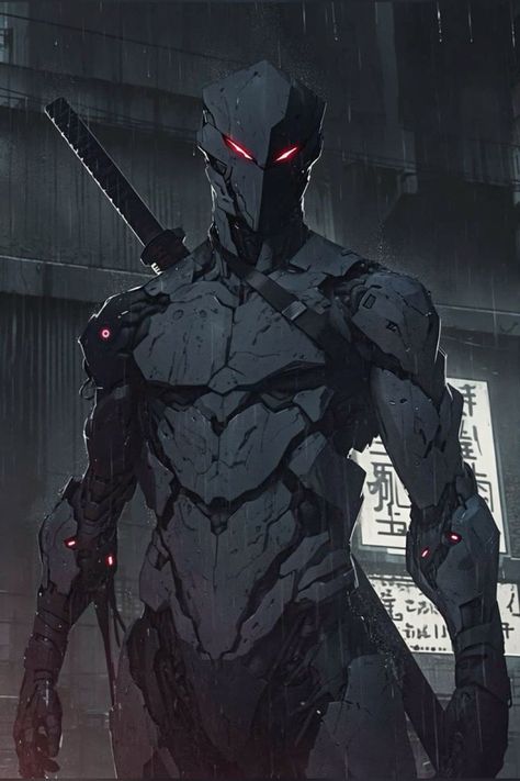 Sci Fi Ninja Concept Art, Futuristic Ninja Concept Art, Used To Be Friends, Arte Ninja, Futuristic Armour, Ninja Art, Sci-fi Armor, Cyberpunk Character, The Underground