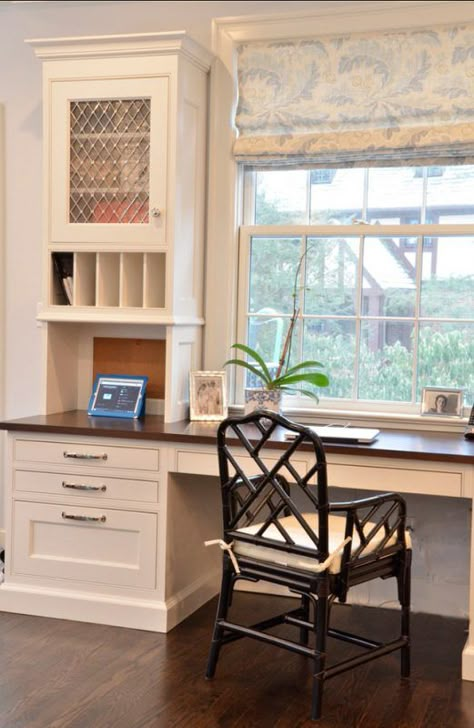 Kitchen Desk Areas, Douglas House, Shelves Office, Computer Nook, Window Nook, Kitchen Desks, Kitchen Desk, Office Nook, Office Window