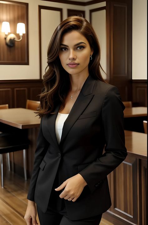 Lets get to business 😜 Blazer Poses Women, Businesswoman Style, Corporate Photoshoot, Female Suits, Hair Black Hair, Women Lawyer, Woman In Suit, Chic Chic, Branding Photoshoot Inspiration