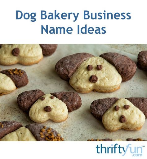 A bakery for dog treats and biscuits is a great niche market in many communities. Pick a name that will be memorable for your customers. This guide contains dog bakery business name ideas. Pet Bakery Logo, Dog Bakery Name Ideas, Pet Bakery Ideas, Dog Treat Business, Dog Bakery Logo, Dog Treat Business Names, Dog Treat Business Name Ideas, How To Start A Dog Bakery Business, Dog Bakery Ideas