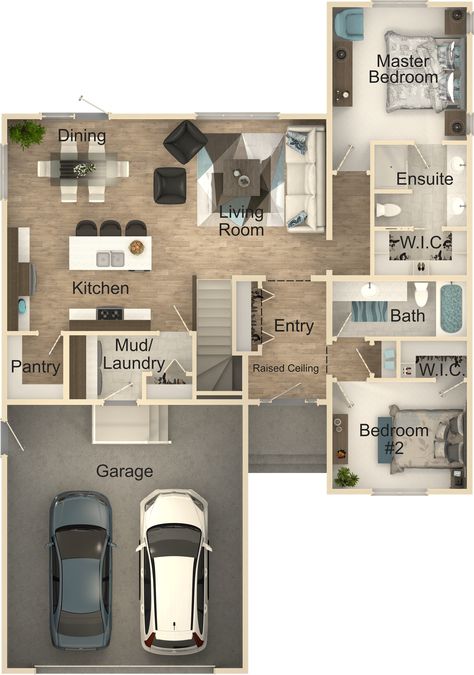 3 Room House Plan, 1700 Sq Ft House Plans, Architectural Photos, Granny Cottage, House Plans Ideas, Allison Ramsey, Little House Plans, Whispering Pines, Cottage Floor Plans