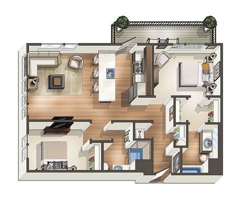 Japanese Apartment Layout, Japanese Tiny House Design, 2 Bedroom Apartment Floor Plan, Japanese Tiny House, Small Apartment Complex, Small Japanese House, Small Apartment Floor Plans, Condo Floor Plans, Japanese Apartment