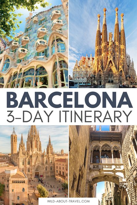 Want to discover the best of Barcelona, Spain, in 3 days? Find out the best things to do in Barcelona and start building your 3-day itinerary in Barcelona. barcelona spain | 3 days in barcelona | 3 days in barcelona itinerary | things to do in barcelona | barcelona travel guide | barcelona travel tips | barcelona must-see | barcelona landmarks | Barcelona Landmarks, Barcelona Spain Itinerary, Spain Country, Barcelona Itinerary, Barcelona Travel Guide, Things To Do In Barcelona, To Do In Barcelona, Barcelona Spain Travel, Capital Cities