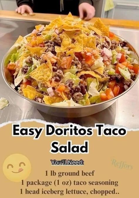 Doritos Taco Salad, Dorito Taco Salad, Dorito Taco Salad Recipe, Dorito Taco, Taco Salad Ingredients, Taco Salad Doritos, Doritos Taco, Mexican Salad Recipes, Chef Gordon Ramsay