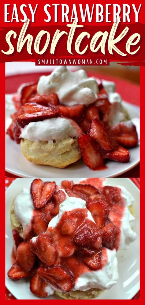 10 reviews · 40 minutes · Vegetarian · Serves 12 This easy shortcake biscuit recipe combines sweet juicy strawberries, homemade biscuits, and whipped cream perfect to add on your easy-to-make Valentine's dessert ideas! Surely the best strawberry… More Best Strawberry Shortcake Recipe, Biscuits For Strawberry Shortcake, Shortcake Recipe Easy, Best Strawberry Shortcake, Strawberry Shortcake Recipe Easy, Shortcake Recipes, Fruit Sweets, Easy Homemade Biscuits, Shortcake Biscuits